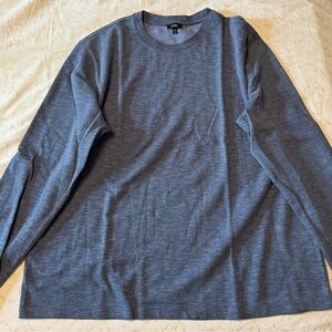 Express Heathered Blue Long Sleeve Tee